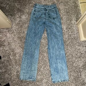 light wash ripped boot cut jeans